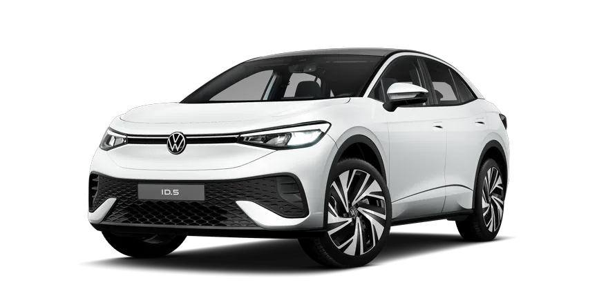 Der Volkswagen ID.5 in Wei&szlig;