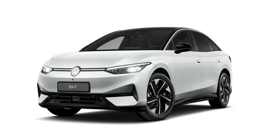 Der Volkswagen ID.7 in Wei&szlig;