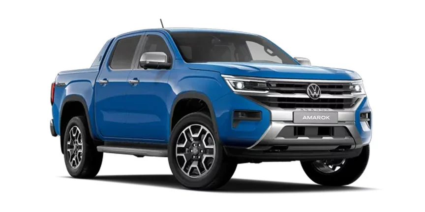 Der Volkswagen Amarok in Blau