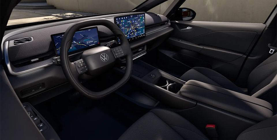 Cockpit des ID.3 Neo Life in Wei&szlig;