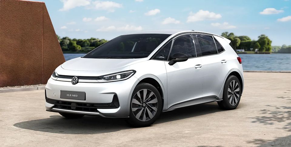 Frontansicht des ID.3 Neo Life in Wei&szlig;