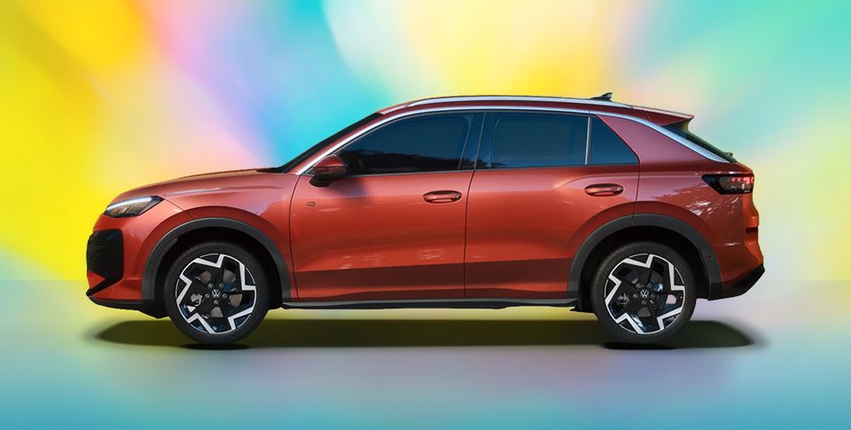 Seitenansicht T-Roc R-Line: Rot