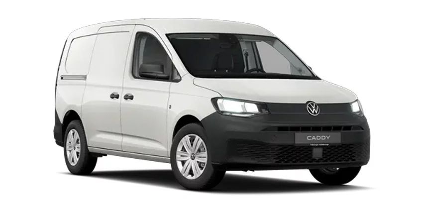 Der Volkswagen Caddy Cargo/Flexible in Wei&szlig;