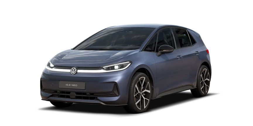 Der Volkswagen ID.3 Neo in Blau