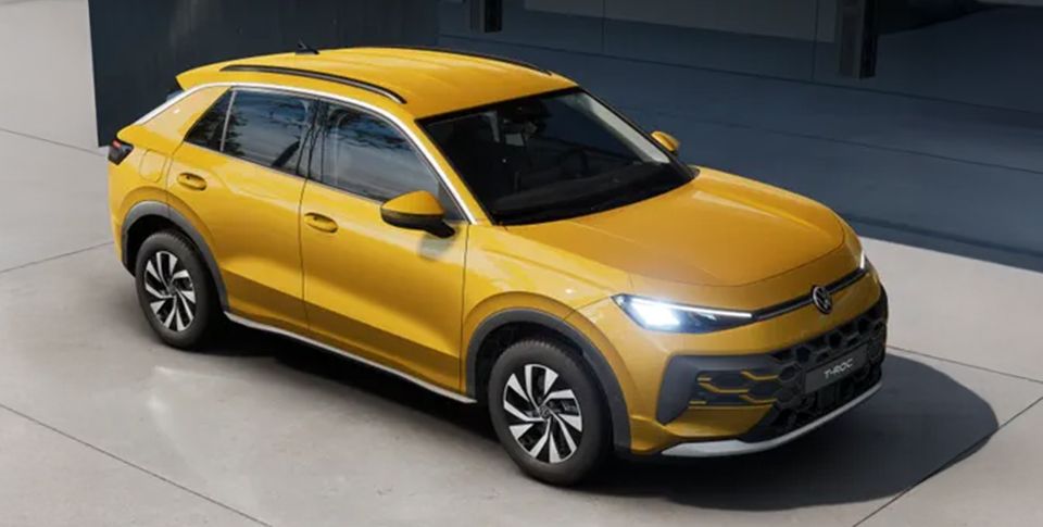 Seitenansicht T-Roc Life Farbe: Gelb