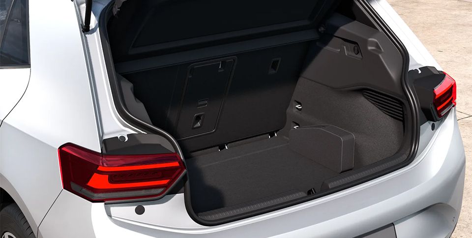 Kofferraum des ID.3 Neo Life in Wei&szlig;